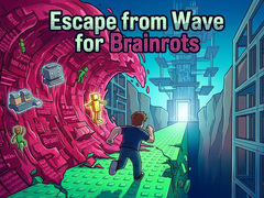 Игра Escape from Wave for Brainrots