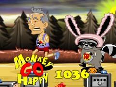 Игра Monkey Go Happy Stage 1036