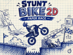 Игра Stunt Bike 2D Paper Race