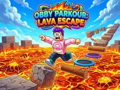 Игра Obby Parkour: Lava Escape