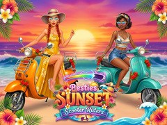 Игра Besties Sunset Scooter Rider