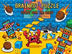 Игра Brainrot Puzzle: Escape from the Beach