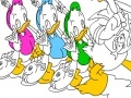 Игра Donald and Family Online Coloring