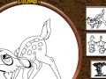 Игра Bambi and Friends Online Coloring Page