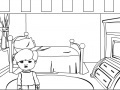 Игра Cartoon House Online Coloring Game