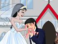 Игра Bride and groom kissing