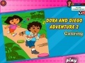 Ігра Dora and Diego Adventure Coloring 2