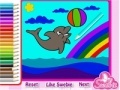 Игра Cute Dolphin Coloring