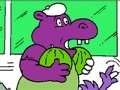 Ігра Coloring: Transport for hippo