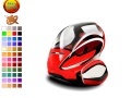 Игра Red round car coloring
