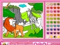 Игра Rosy Coloring: The Lion and The Zebra