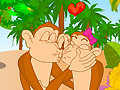 Игра Cute monkey kissing