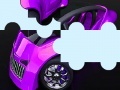 Игра Futuristic pink car puzzle