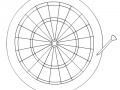 Игра Dart Board Coloring