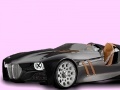 Игра Black fabulous car coloring