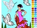 Игра Dancer With Butterflies Coloring