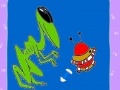 Игра Alien and spaceship coloring