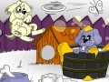 Игра Playful puppies coloring page 2