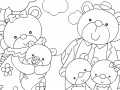 Игра Bear Family: Coloring