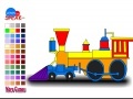 Игра Fast locomotive coloring