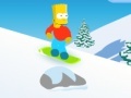 Игра Bart snowboarding