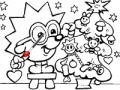 Игра Coloring: Christmas tree hedgehog