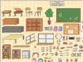 Игра Middle school classroom makeover