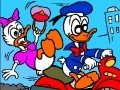 Игра Donald Duck on a motorcycle