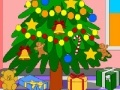 Игра Cartoon xmas tree coloring page