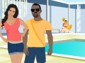 Игра Kanye West and Kim Kardashian Kissing