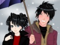 Ігра Anime Winter Couple Ddress Up Game