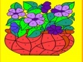 Игра Flowers in the vase coloring