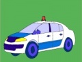 Игра Old model police car coloring