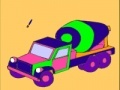 Игра Pink concrete truck coloring 