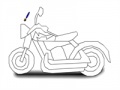 Игра Superb motorbike coloring