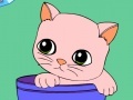 Игра Coloring cute kitten
