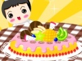 Игра Kids cake with fruit