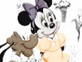 Игра Mickey florist online coloring page