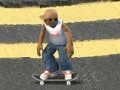 Игра Riding on a skateboard in the park